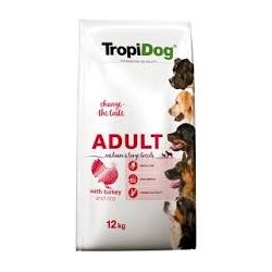 TROPIDOG PREMIUM ADULT MEDIUM & LARGE INDYK I RYŻ 2X12KG